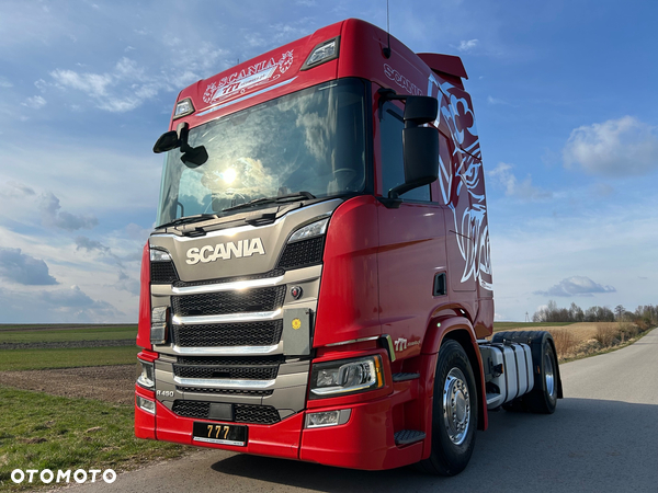 Scania R450 FULL ADR RETARDER ALUFELGI z Niemiec od jedynego właściciela ! HYDRAULIKA spod beczki spożywczej ! / do wywrotu ruchomej podłogi beczki TOP TOP TOP OKAZJA