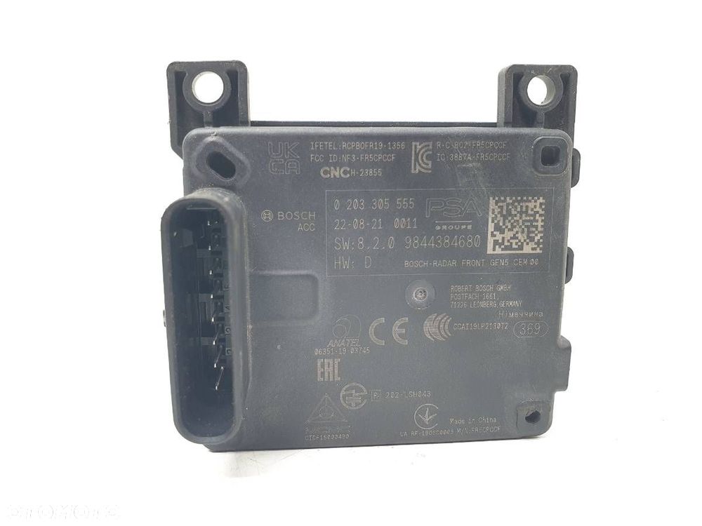 RADAR SENSOR DISTRONIC PRZÓD PRZEDNI CITROEN C5 X 9844384680 0203305555 - 1
