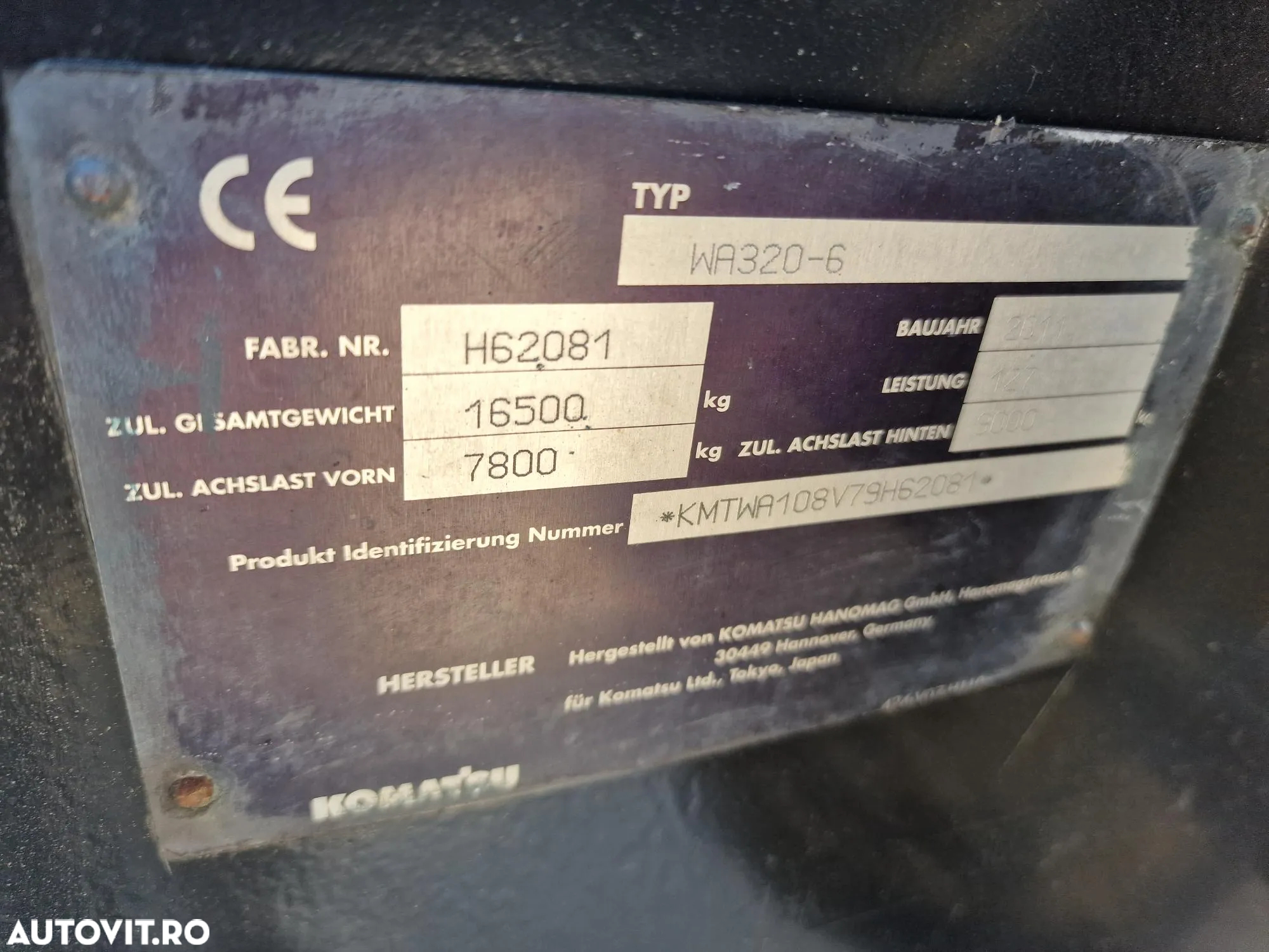 Komatsu WA320-6, 2011, 7.523h, Cupa 3mc, Anv 80% bune, Aer cond-48900 EUR+Tva - 16