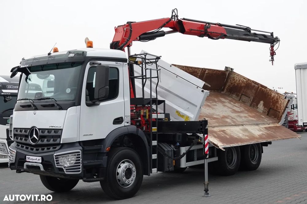 Mercedes-Benz AROCS 2636 / 6x4 / BASCULANTE / HIDROBOARD / + HDS FASSI F 175a / RADIO CONTROL / ROTATOR / EURO 6 / 2016 - 5