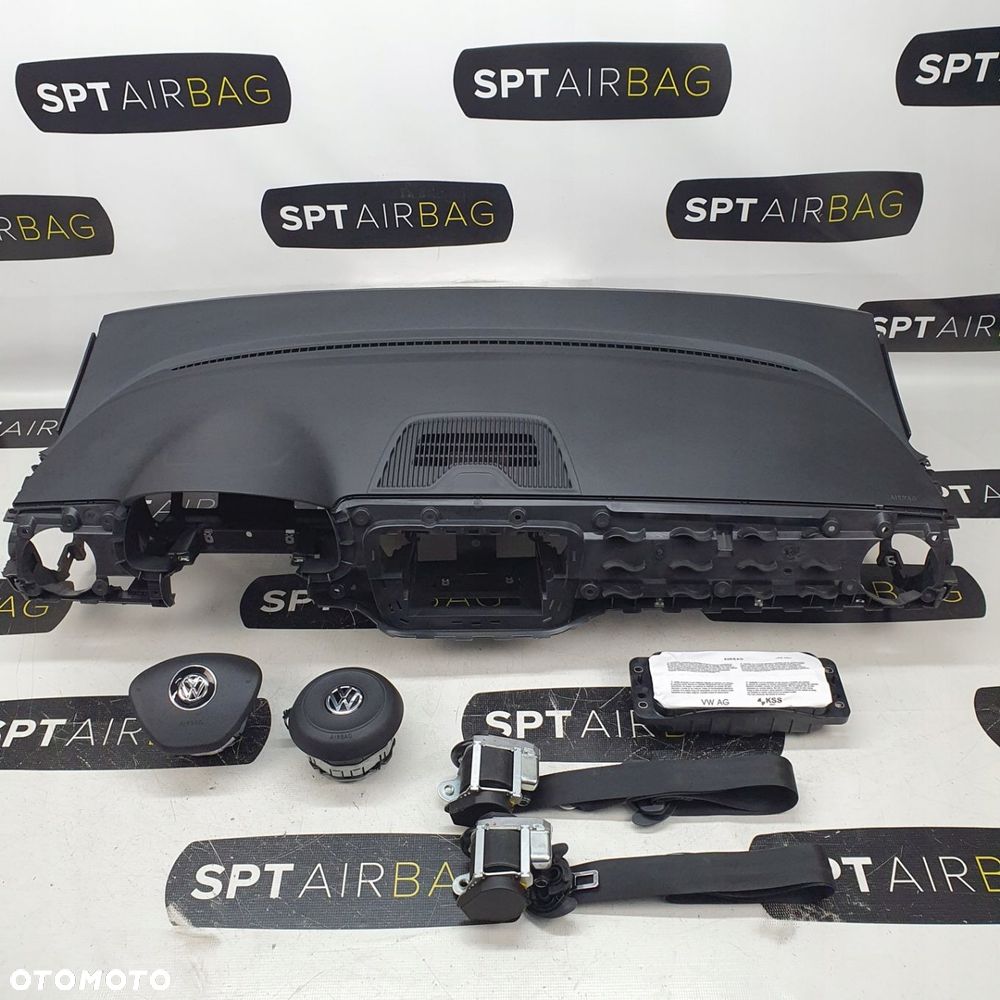 VW UP! UP DESKA ROZDZIELCZA KONSOLA KOKPIT PULPIT PODUSZKI AIRBAG AIR BAG PASY KIT SET - 2