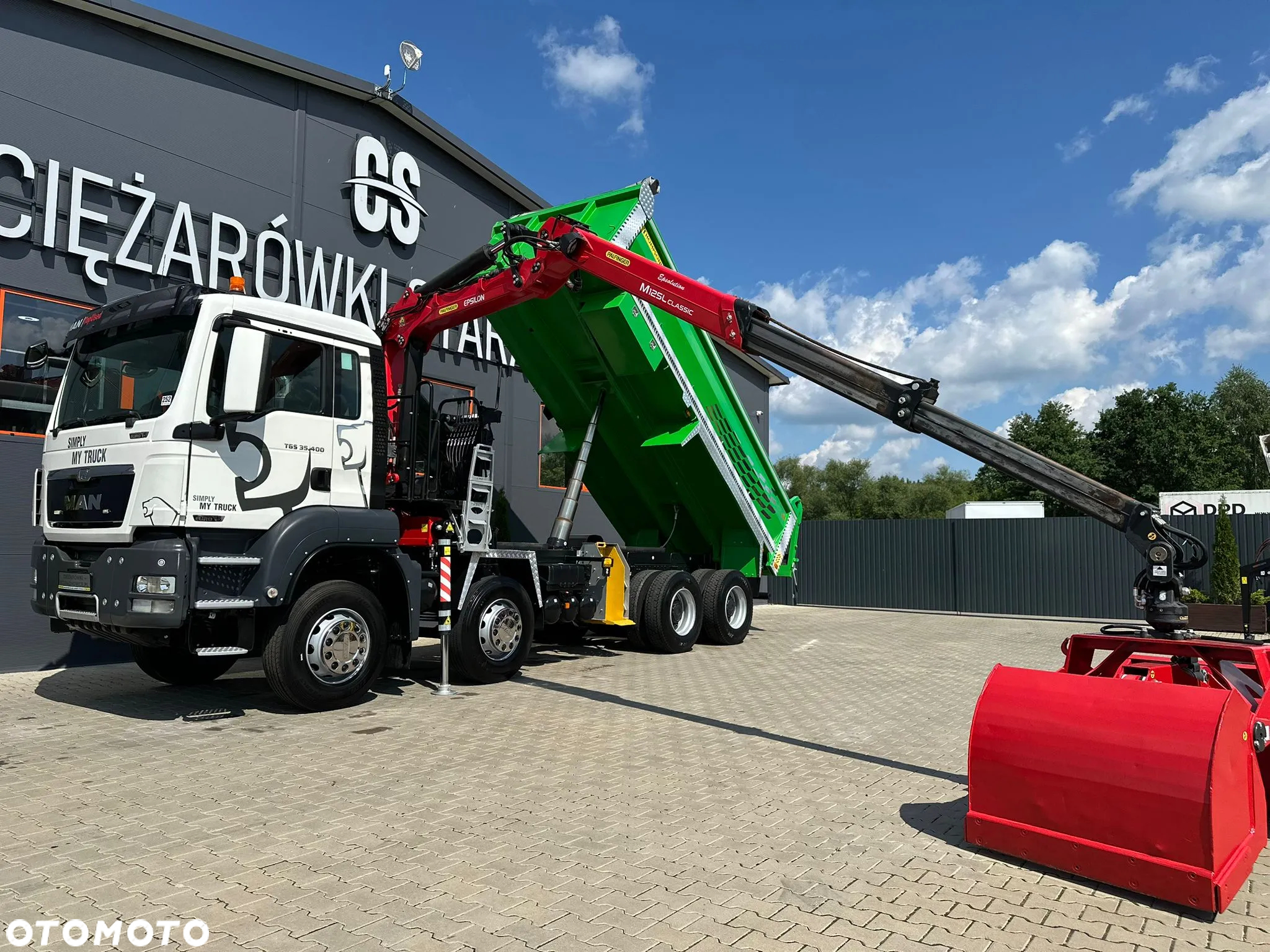 MAN MAN TGS TGX 35.400 // 8x4 // E5 // wywrotka kiper + HDS z czerpakiem / - 13