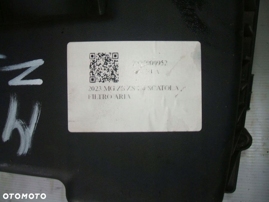MG ZS FILTR POWIETRZA OBUDOWA wąż dolotowy powietrza 2015000952 - 4