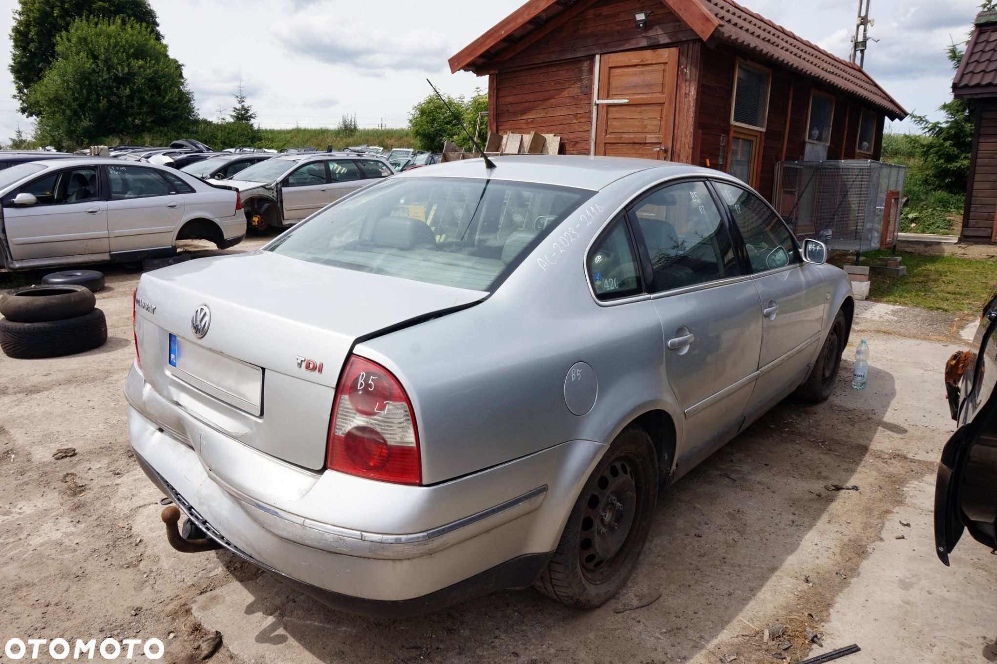 VOLKSWAGEN PASSAT B5 LIFT SEDAN 2000 LA7W 1.9 TDI AVF 130KM ELN SREBRNY na części - 5
