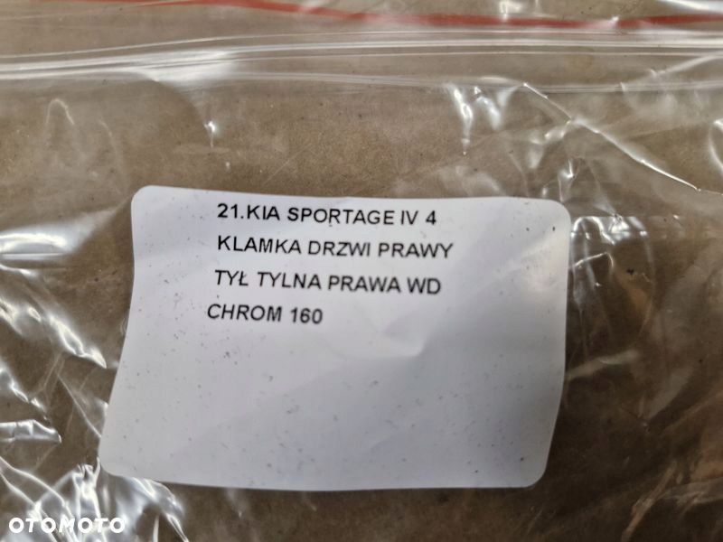KIA SPORTAGE IV 4 KLAMKA DRZWI PRAWY TYŁ TYLNA PRAWA WD CHROM - 12