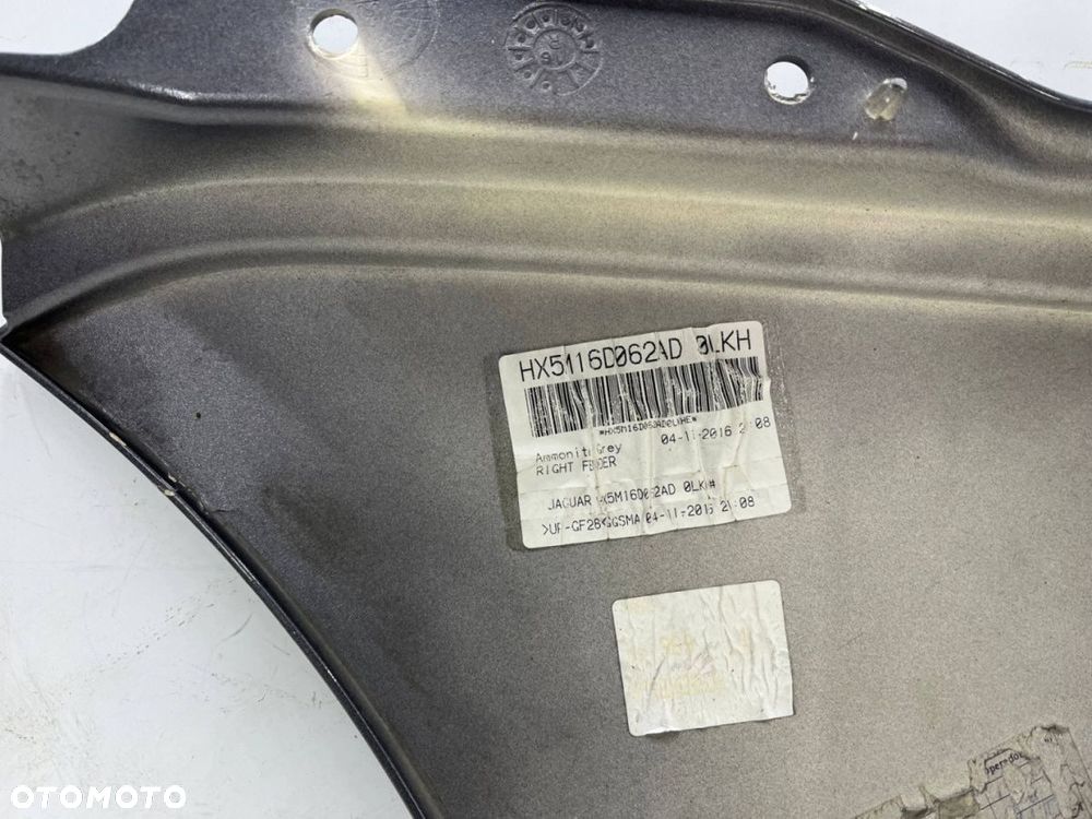 Błotnik Jaguar F-Type FType x152 SVR 14-24r. prawy przedni prawy przód HX5M16D062AD Ammonite grey - 12
