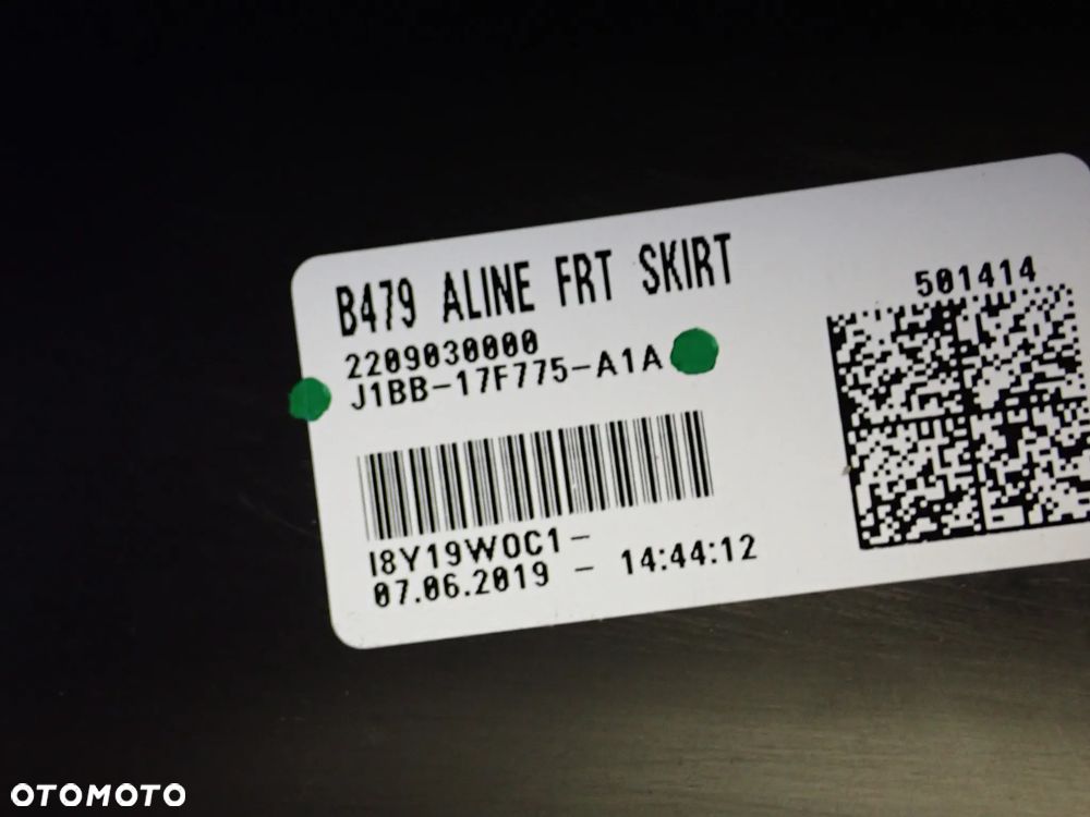 FORD FIESTA MK8 DOKŁADKA ZDERZAKA J1BB17F775A1A - 3