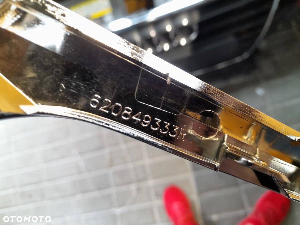 RENAULT TRAFIC III IV listwa dolna atrapy grill chrom 620849333R - 8