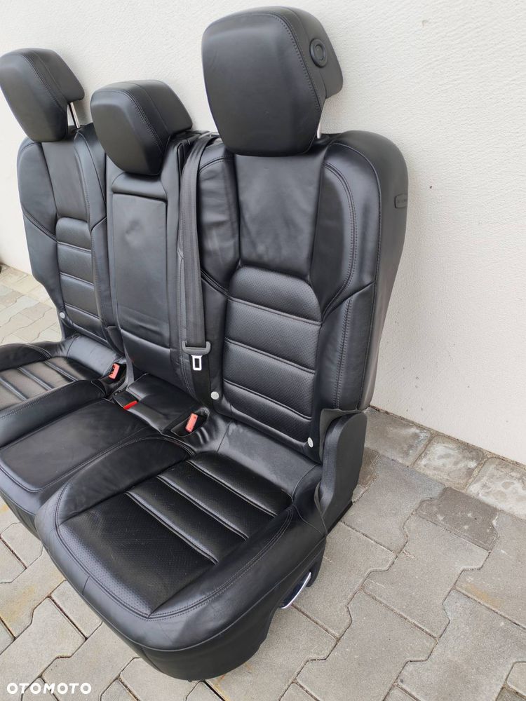 PORSCHE CAYENNE II 10-17R KANAPA FOTELE TYLNE SKORA ANTRACYT CZARNA - 11