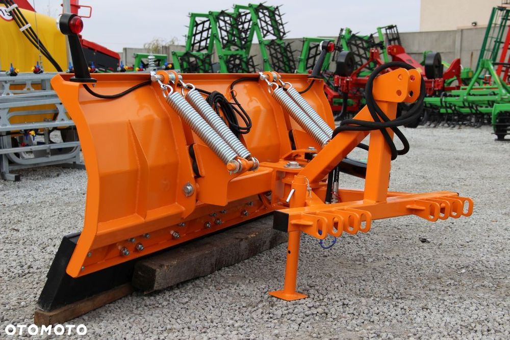 Pług pługi do śniegu mocowany składany prosty light Metal-Technik - 8