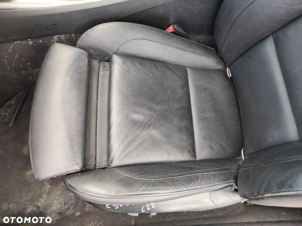 FOTEL LEWY PRZÓD PRZEDNI M PAKIET CZARNA SKÓRA GRZANY BMW E92 LIFT - 2