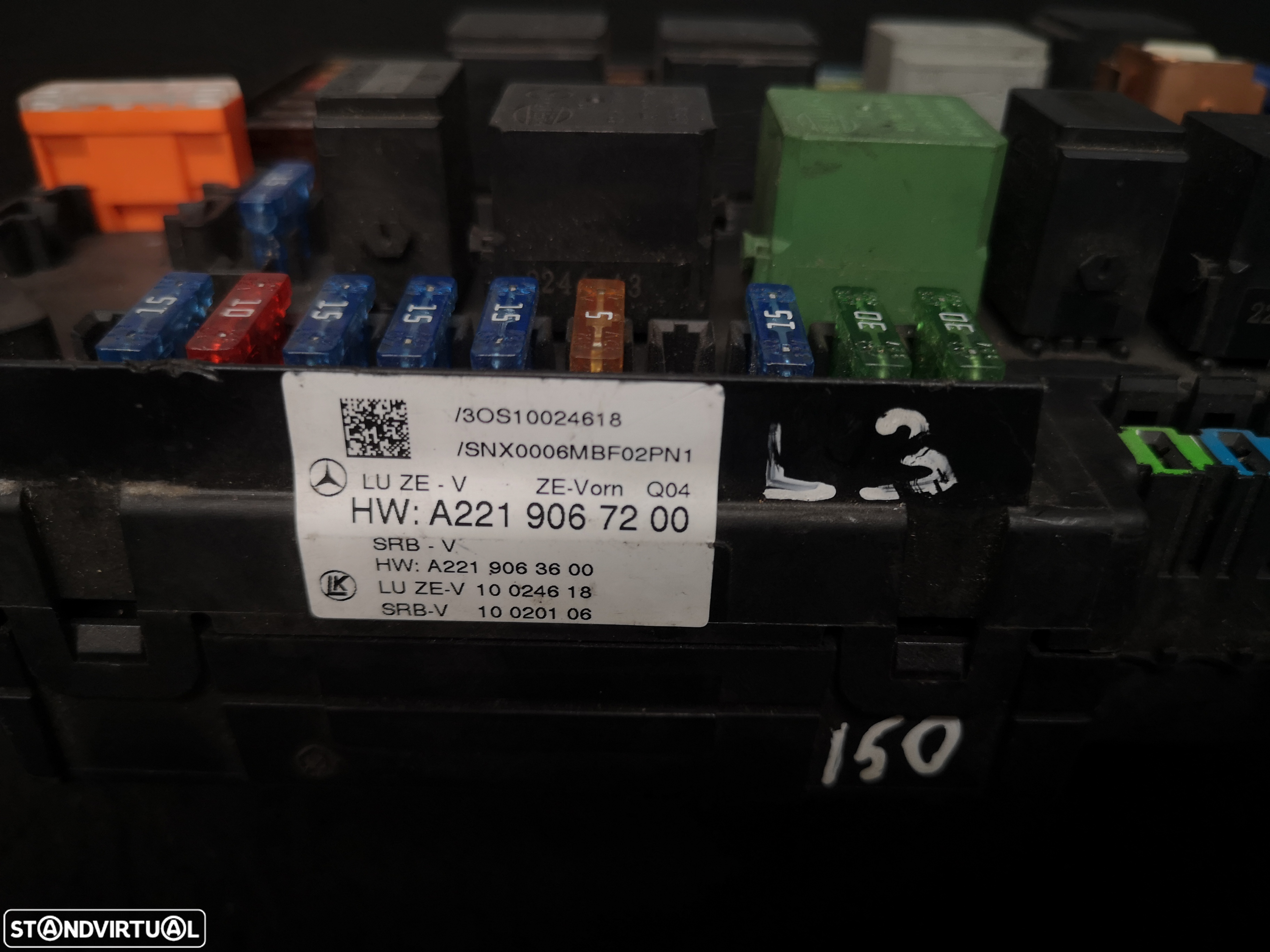 Caixa de FUSIVEIS SAM Mercedes W221 CLASS S  2009-2013 - 6