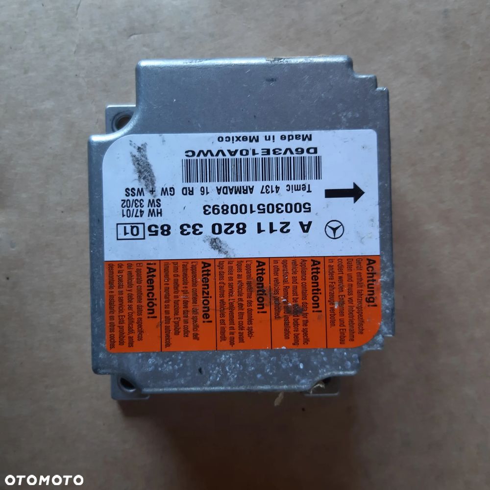 Kokpit Deska E-klasa W211 Pasy Poduszki Sensor - 5