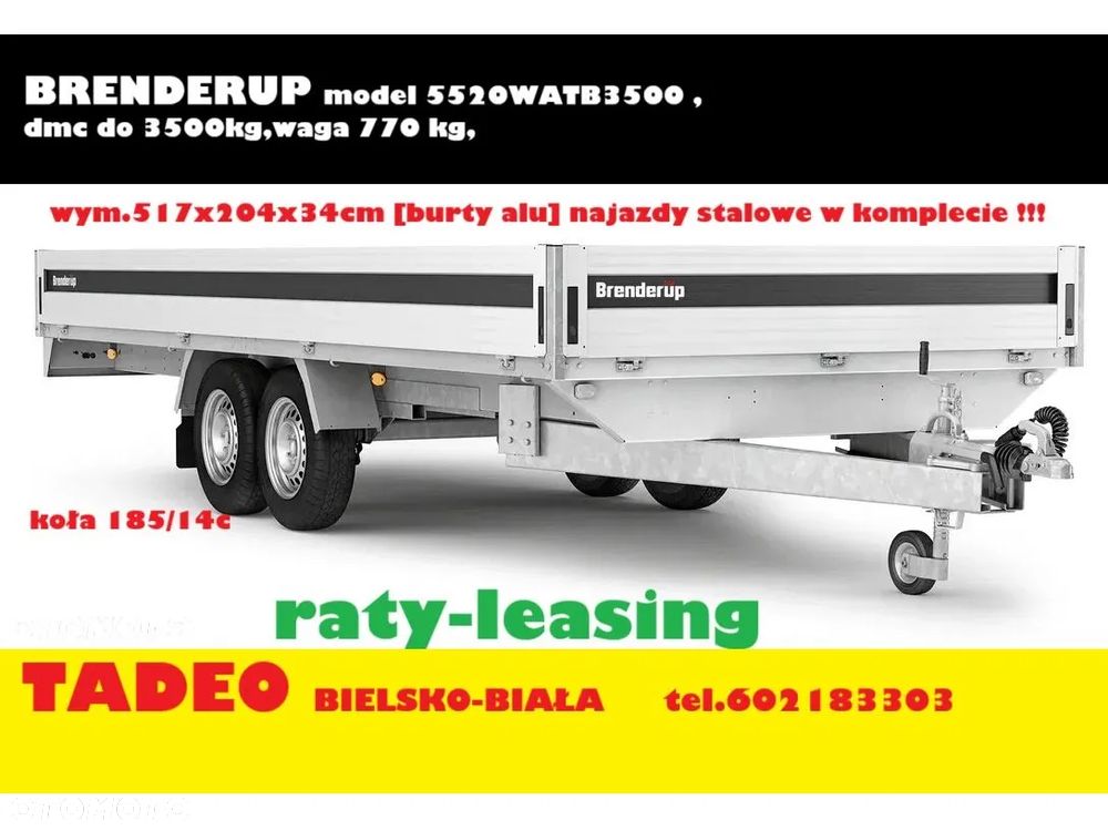 Brenderup 5520WATB3500 517x204 3500kg najazdy