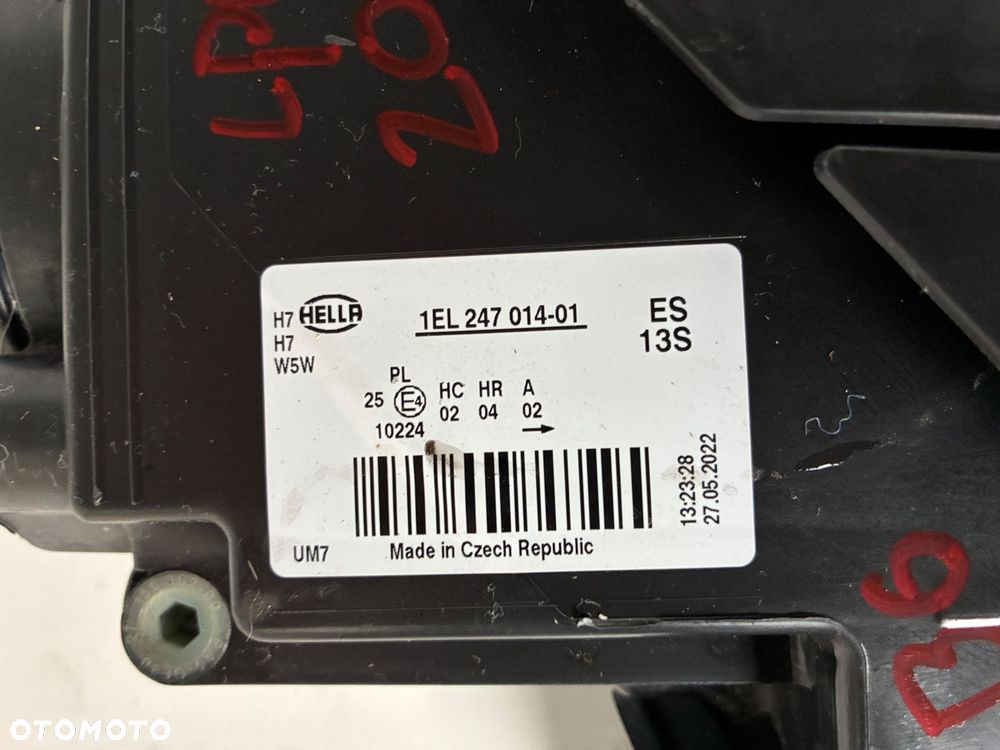 Vw Passat B6 Soczewka 1EL247014-01 LAMPA PRZÓD PRZEDNIA LEWA  EUROPA - 11