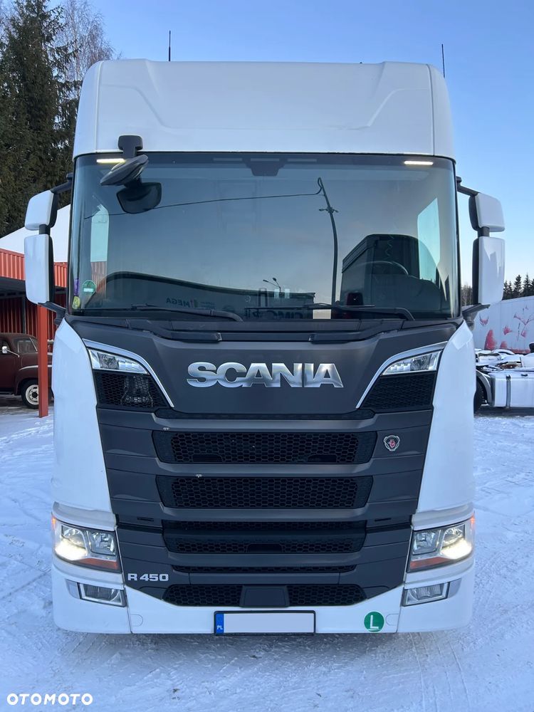 Scania R450 MEGA RETARDER NOWE OPONY / TACHOGRAF NOWEJ GENERACJI / KLIMA POSTOJOWA / LOW DECK / ZBIORNIKI PALIWOWE 1200 L / MOŻLIWA SPRZEDAŻ W ZESTAWIE Z NACZEPĄ !! - 2