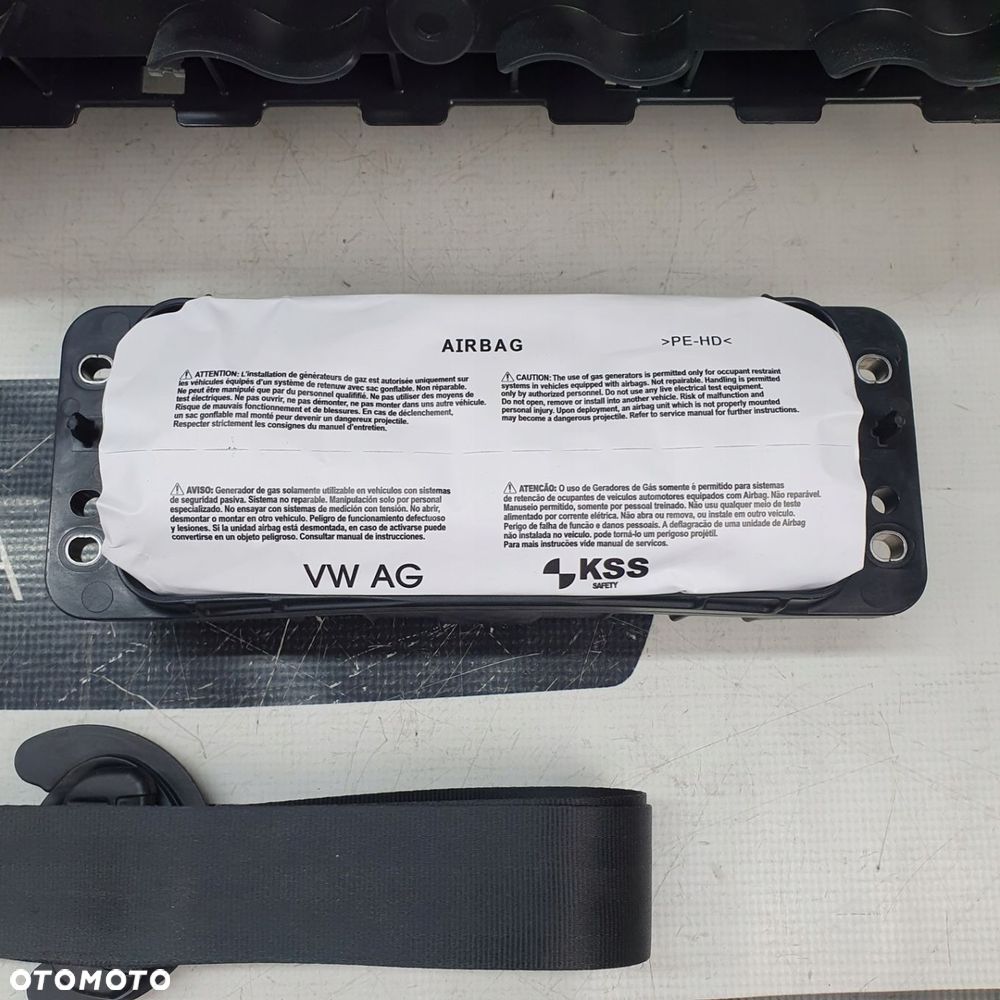 VW UP! UP DESKA ROZDZIELCZA KONSOLA KOKPIT PULPIT PODUSZKI AIRBAG AIR BAG PASY KIT SET - 9