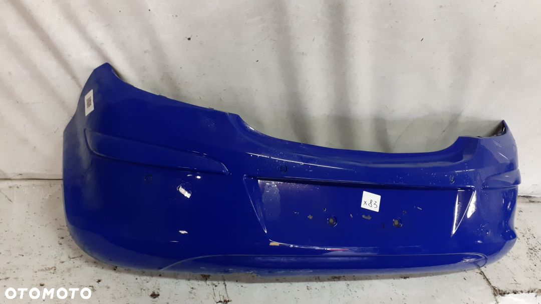 + ZDERZAK TYŁ TYLNY DO OPEL CORSA D NIEBIESKI 3D 3 DRZWI HB - 4
