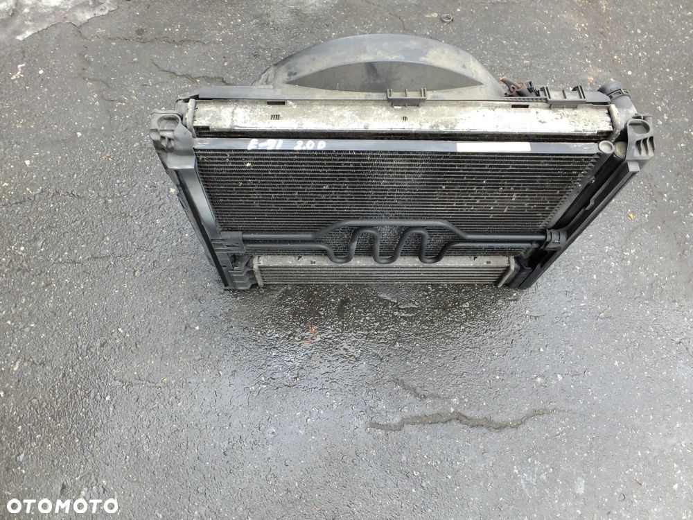 chłodnica wody klimy wentylator komplet bmw e90 e91 2,0 d automat - 1