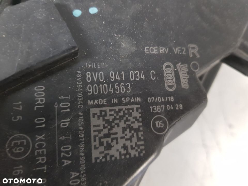 AUDI A3 8V0 LIFT LAMPA PRAWA FULL LED REFLEKTOR 8V0941034C USZKODZONA - 13
