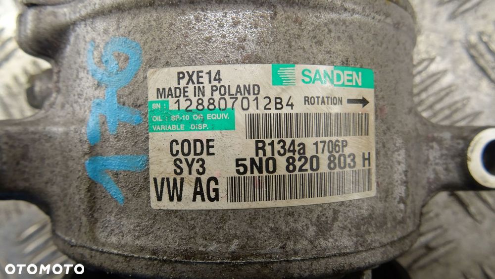 sprężarka klimatyzacji vw seat skoda 5n0820803h - 4
