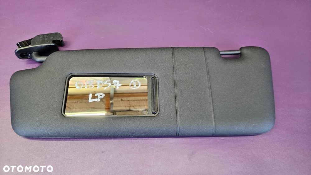 Daszek Słonecznik 8E0857551/551A 8E0857552/552A Czarne S-Line Osłona Przeciwsłoneczna Komplet Podświetlanie AUDI A4 B6 B7 - 2