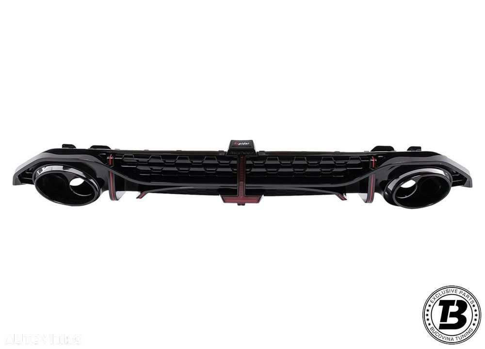 Difuzor Bara Spate cu Ornamente compatibil cu Audi A3 8Y RS3 Design - 2