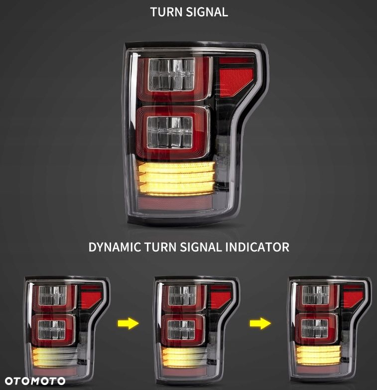 Lampy tyl kpl Full Led Neon Diody Europejskie Ford F150 F-150 XIII mk 13 14 - 8