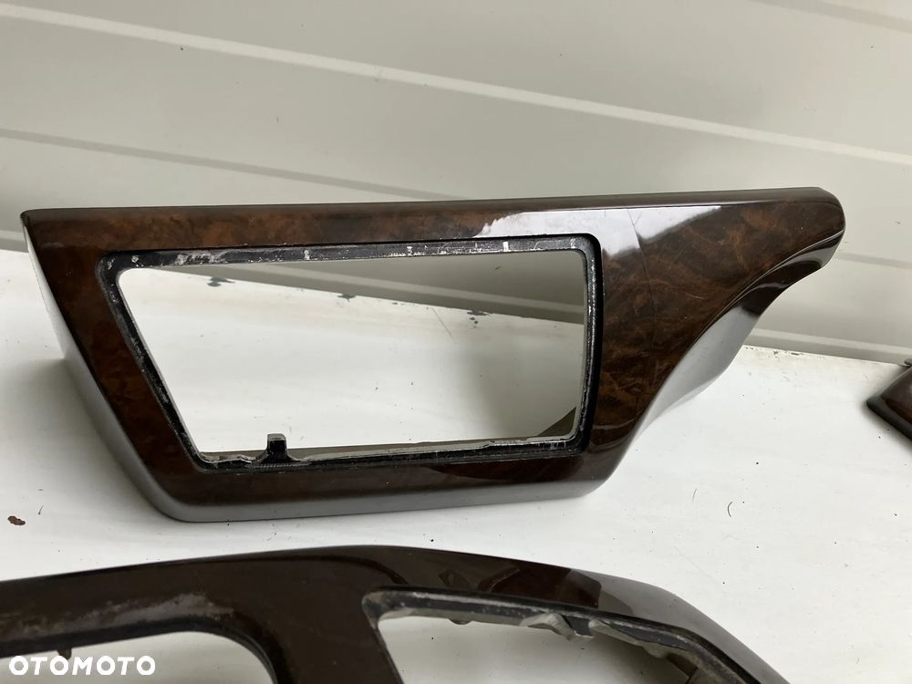 DEKORY LISTWY DREWNO BMW E65 CIEMNE POŁYSK - 13