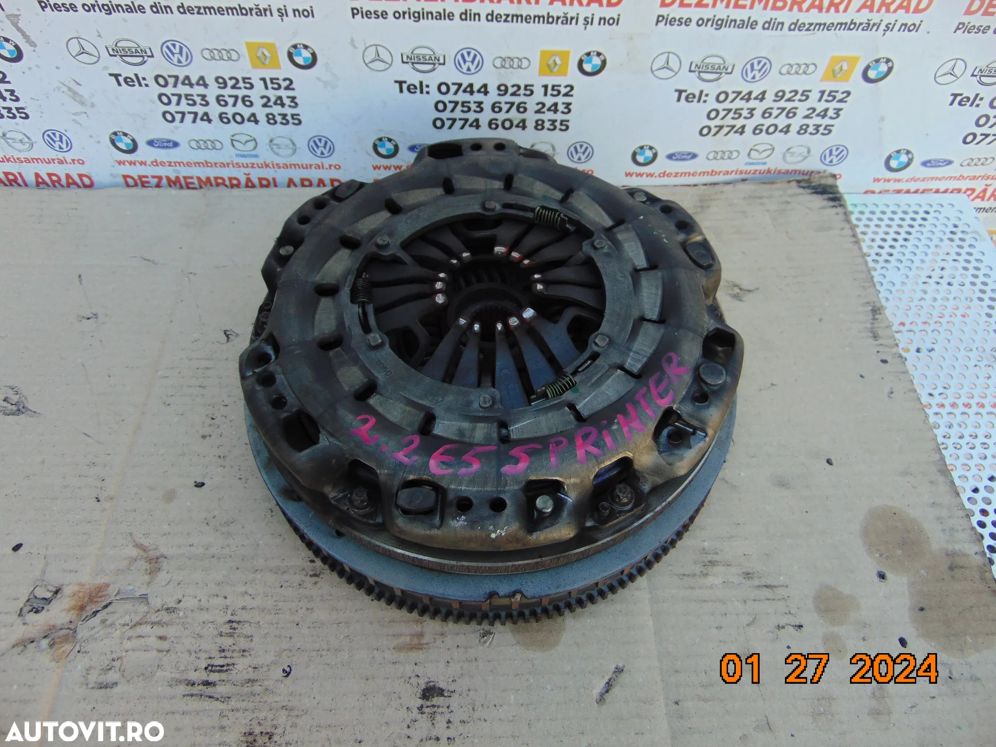 Volanta Mercedes Sprinter 2.2 euro 5 w906 kit ambreiaj placa disc volanta - 2