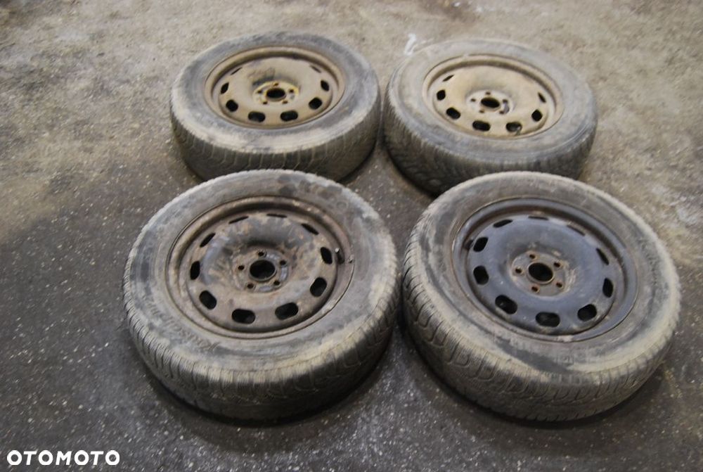 FELGI STALOWE + OPONY 1J0601027Q 195/65R15 ET38 6J 5X100 AUDI A3 SEAT SKODA VW - 1