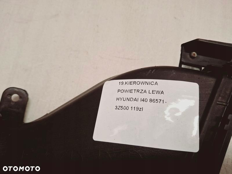 hyundai i40 kierownica powietrza wlot powietrza lewy 86571-3z500 - 2