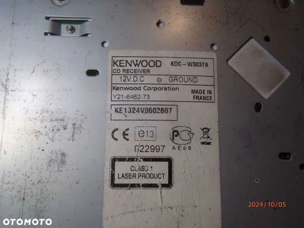 radio kenwood kdc-w3037a cd manta RS4507 usb karta pamięci 4x10w - 4