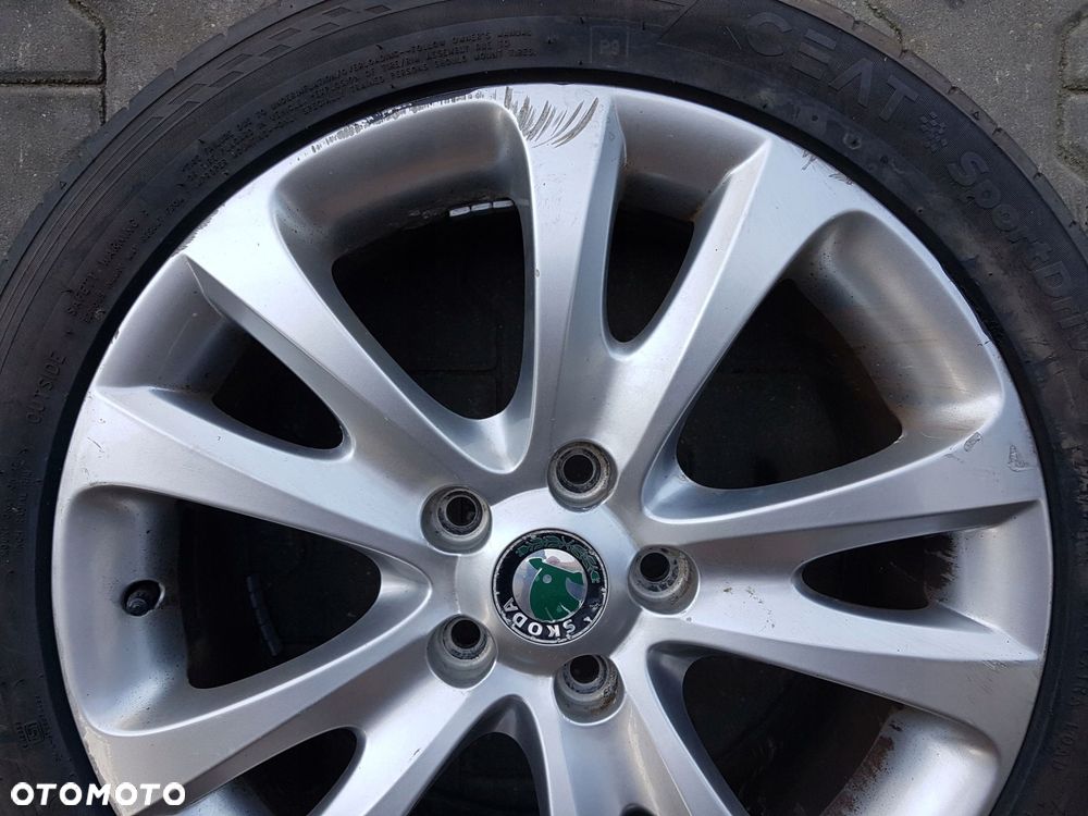 SKODA SUPERB 2 II 3T 08-15r OCTAVIA II FELGA ALUMINIOWA 17 5X112 3T0601025D - 4