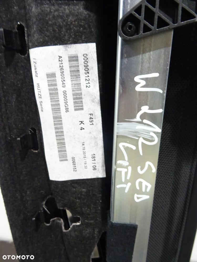 MERCEDES W212 LIFT 09-16 2.2CDI ROLETA ELEKTRYCZNA PÓŁKA A2128101620 - 8