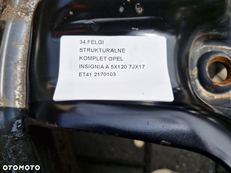 OPEL INSIGNIA A FELGI STALOWE STRUKTURALNE 5x120 7JX17 ET41 2170103 - 2