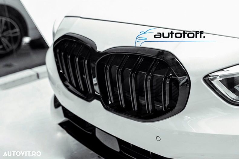 Grile duble BMW F40 F41 Seria 1 (2020+) Negru lucios - 6