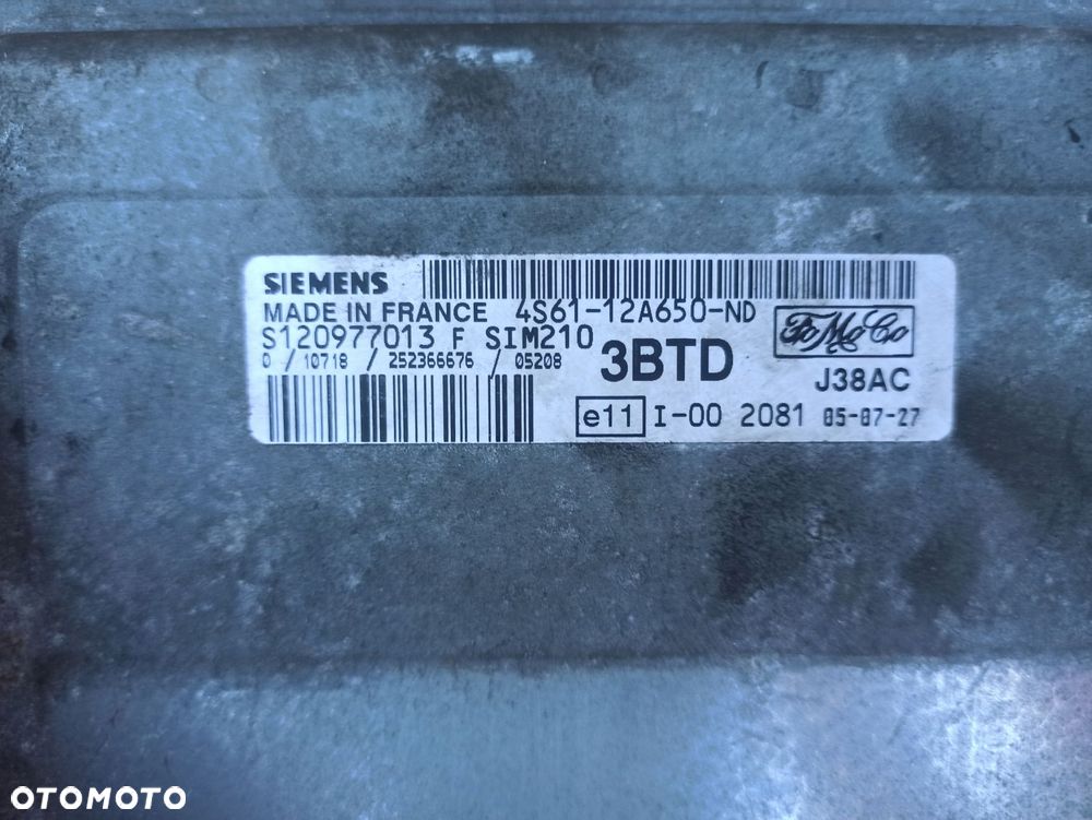 Sterownik komputer silnika FORD FIESTA MK6 1.4B - 3