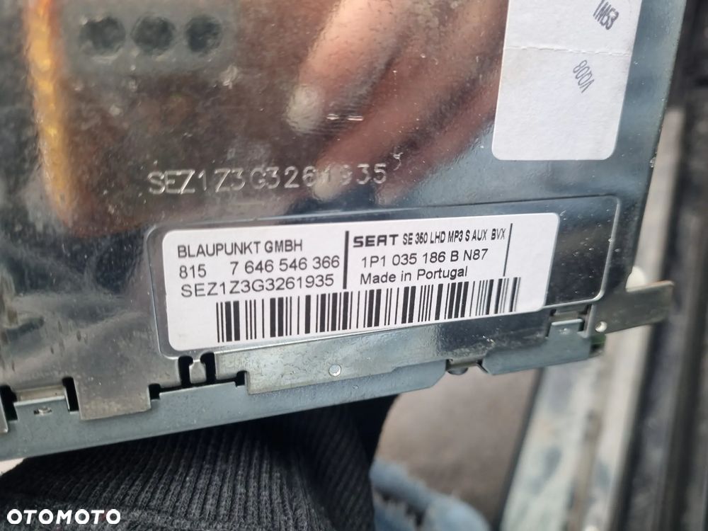 SEAT LEON II 05-09 2007 r. radioodtwarzacz radioodbiornik radio 1P1035186B * - 3