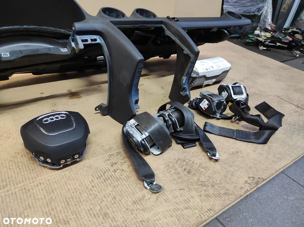 DESKA ROZDZIELCZA KOKPIT KONSOLA AUDI A3 8P 3 ORAZ 5 DRZWI 03-12R POD TELEFON AIRBAG ZESTAW KOMPLET WYSYŁKA !!!! - 4