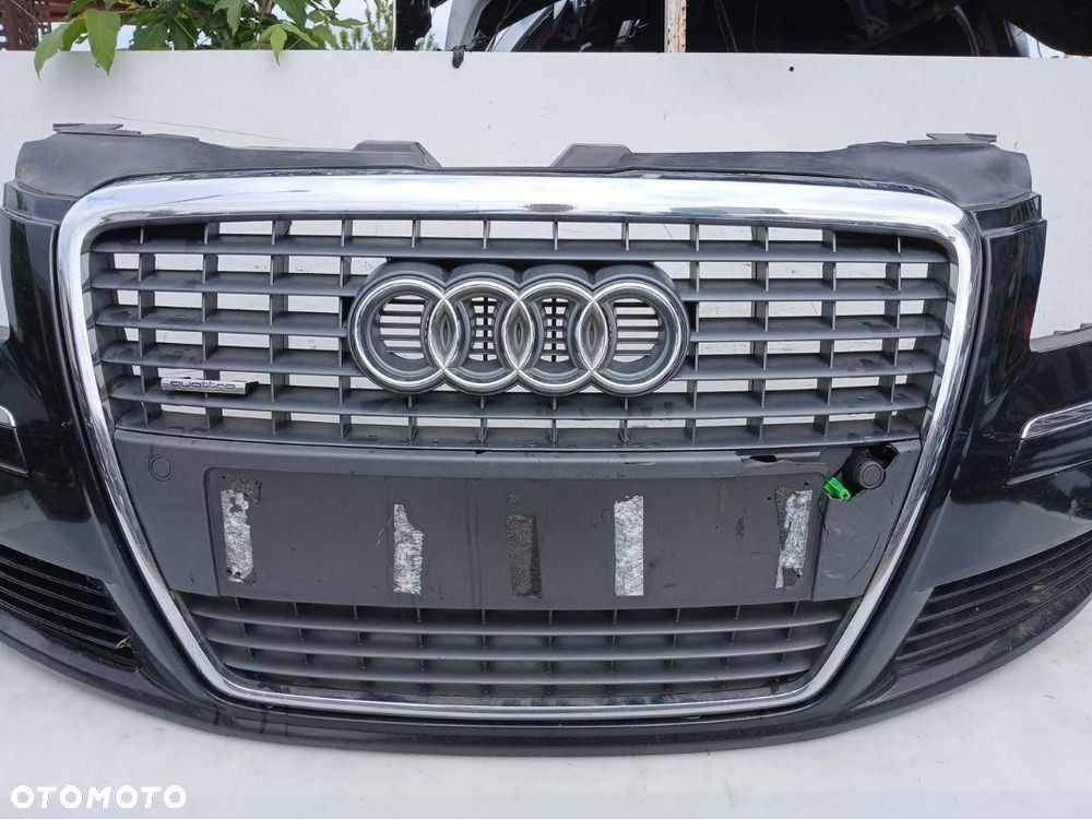 ZDERZAK PRZÓD PRZEDNI AUDI A8 D3 LIFT CZARNY PDC SPRYSKI 4E0807437AA - 4