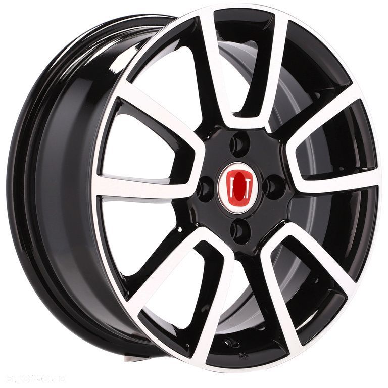 4x Felgi 15 m.in. do FIAT 500 500C Bravo Brava Doblo Fiorino Idea Multipla Punto UNO - BK746 - 2