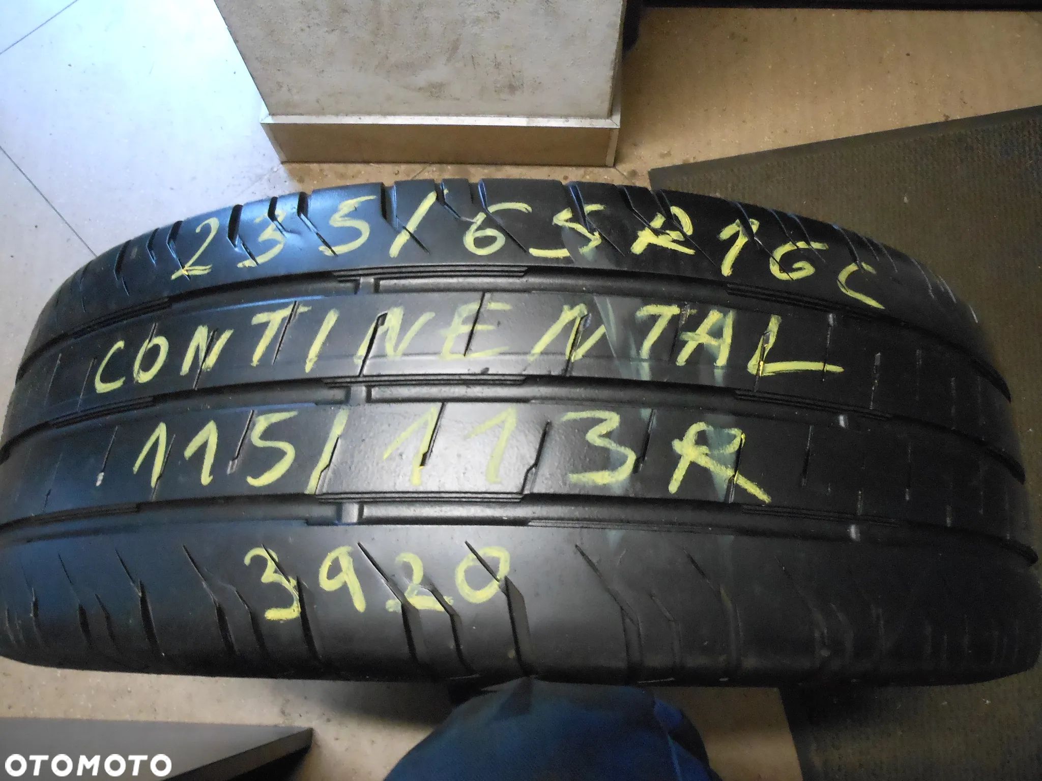 opona pojedyńcza 235/65r16c continental conti van contact 200 6,6mm lato - 1