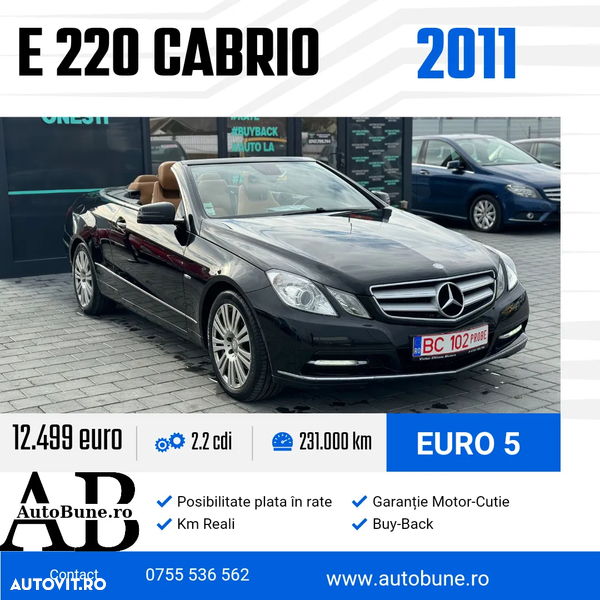 Mercedes-Benz E 220 (BlueTEC) d Cabrio 9G-TRONIC