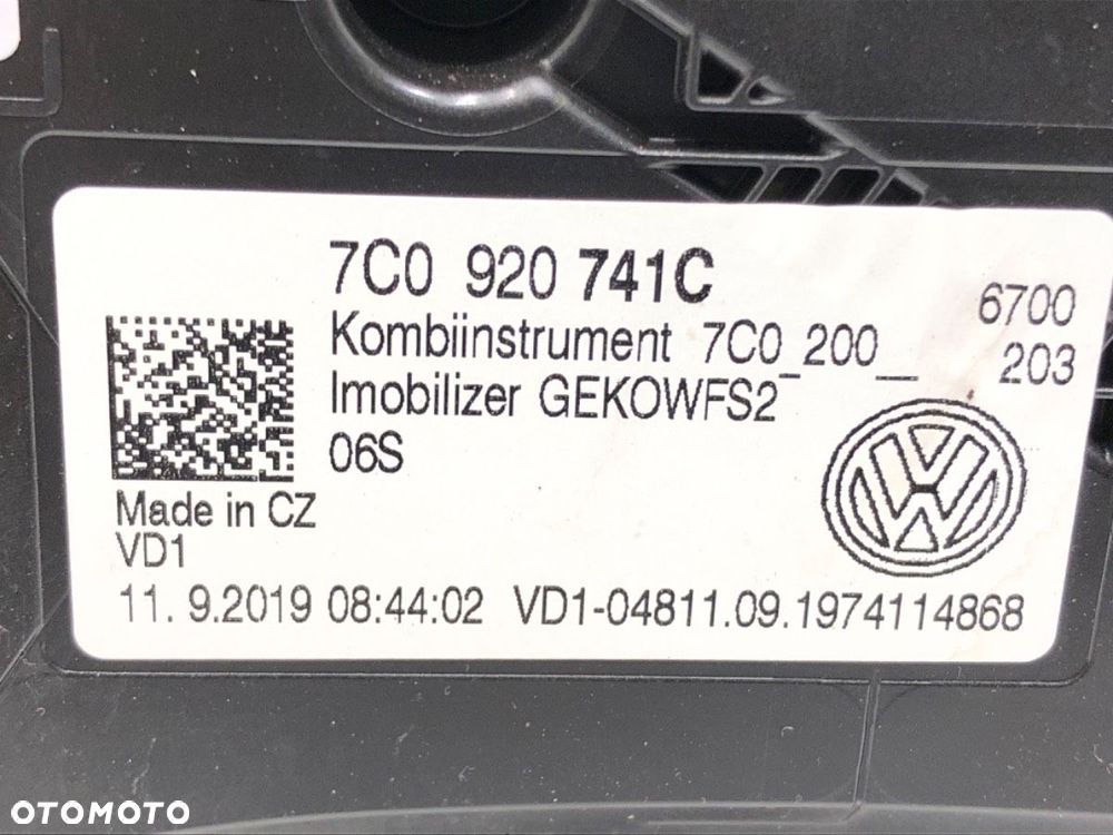 LICZNIK  MAN TGE Autobus 2017 - 2022 2.0 TDI 130 kW [177 KM] olej napędowy 2017 - 2022 7C0920741C - 4
