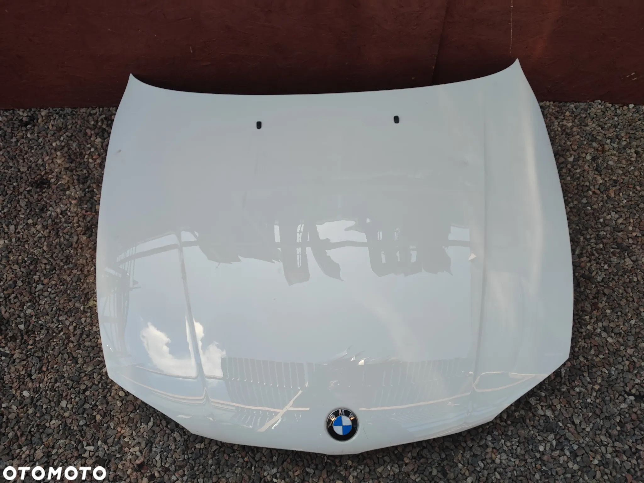 BMW E81 / E82 / E87 / E87LCI / E88  ORYGINALNA MASKA PZEDNIA / POKRYWA SILNIKA PRZÓD W KOLORZE BIAŁYM  ALPINEWEISS III O KODZIE A300 O NR. 41 62 7 162 102 / 41 61 4 415 290 / 41 62 7 134 070 OEM W DOBRYM STANIE - 2