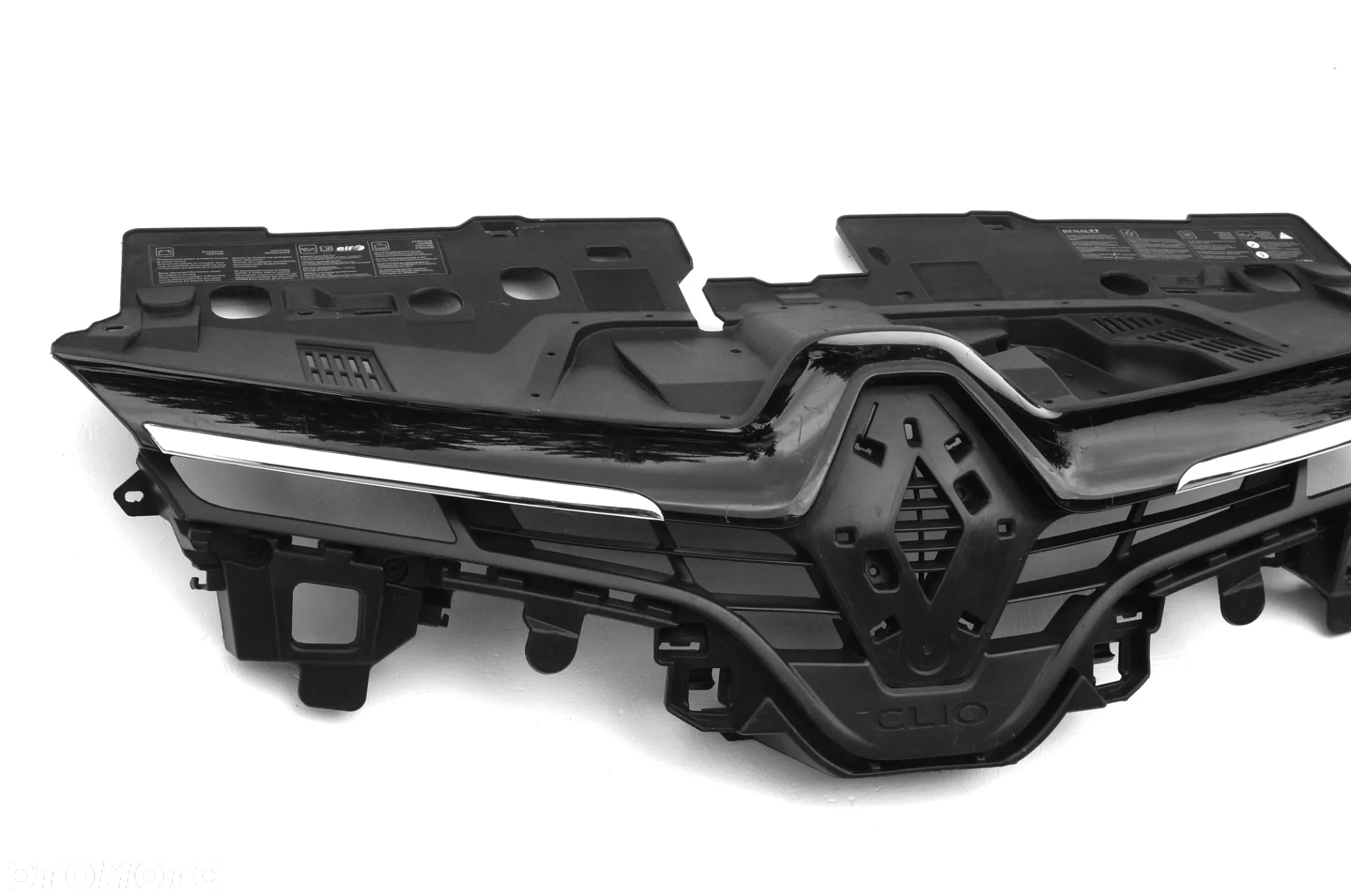 RENAULT CLIO 4 IV 2012 - 2016 atrapa grill listwa CHROM 2x ORYGINAŁ OE - 2