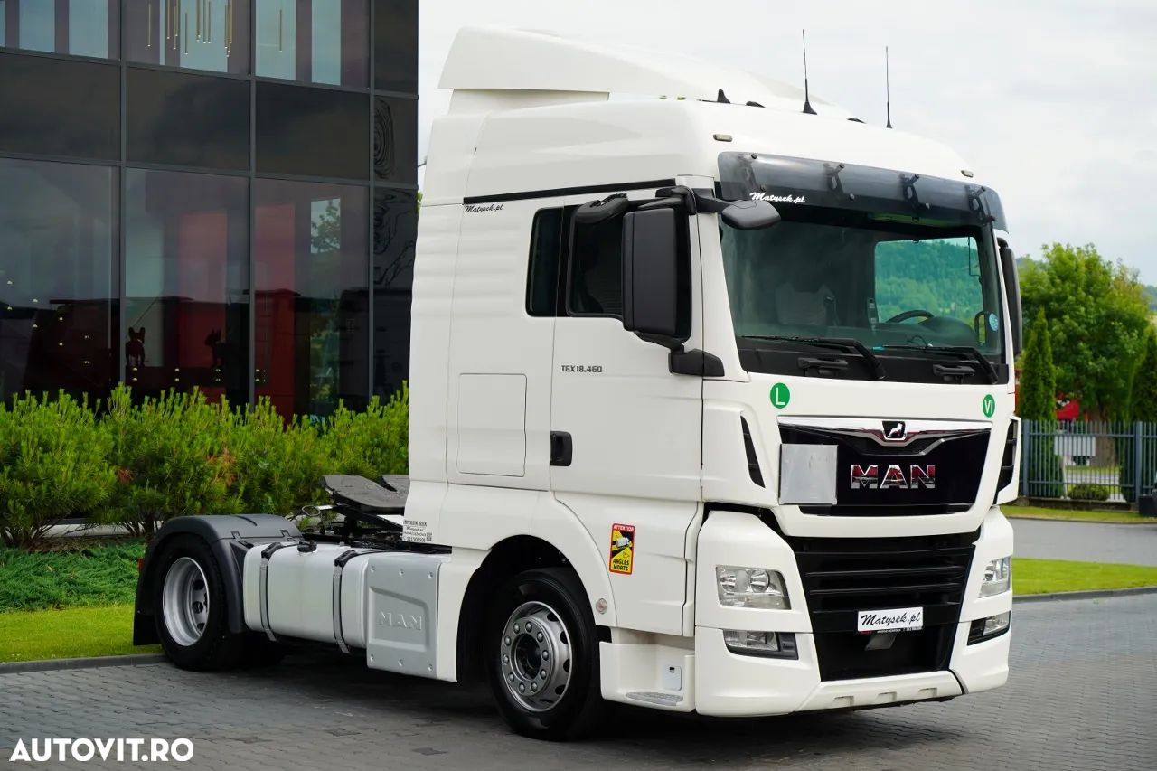 MAN TGX 18. 460 / MEGA / PLATĂ JOSĂ / ȘA REGLABILĂ / ANVELOPE 100% / NAVIGAȚIE / CONTRACT DE SERVICE POST-SERVICE - 1