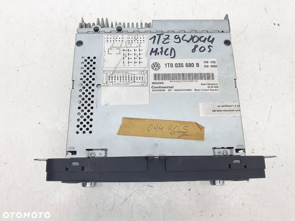 RADIO NAWIGACJA NAVI VW TOURAN 1T1 1T0035680B EUROPA - 4