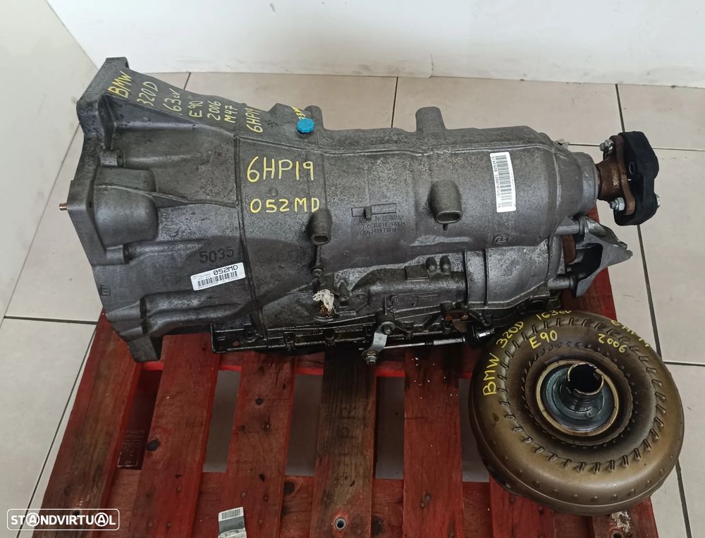 Motor BMW 320D 163cv E90 E91 2.0D M47 204d4 2006 - caixa velocidades automatica 6HP19 052MD - 9